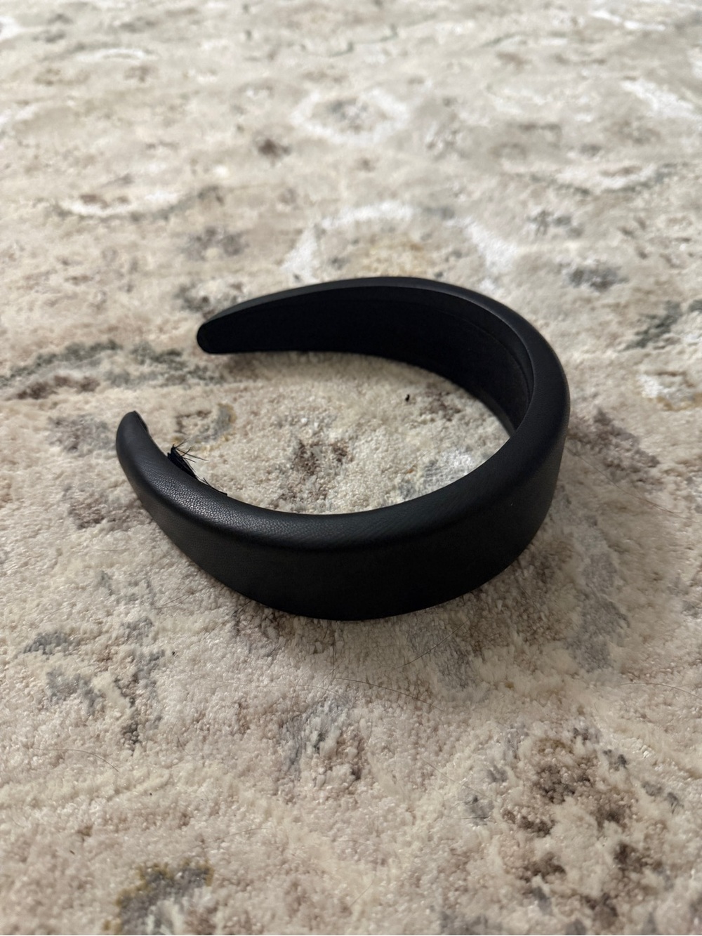AllSaints Black Wide Padded Headband